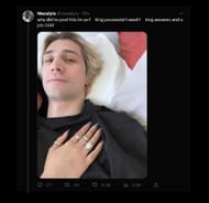 Online community reacting to the streamer's recent Instagram Story (Image via Twitter)